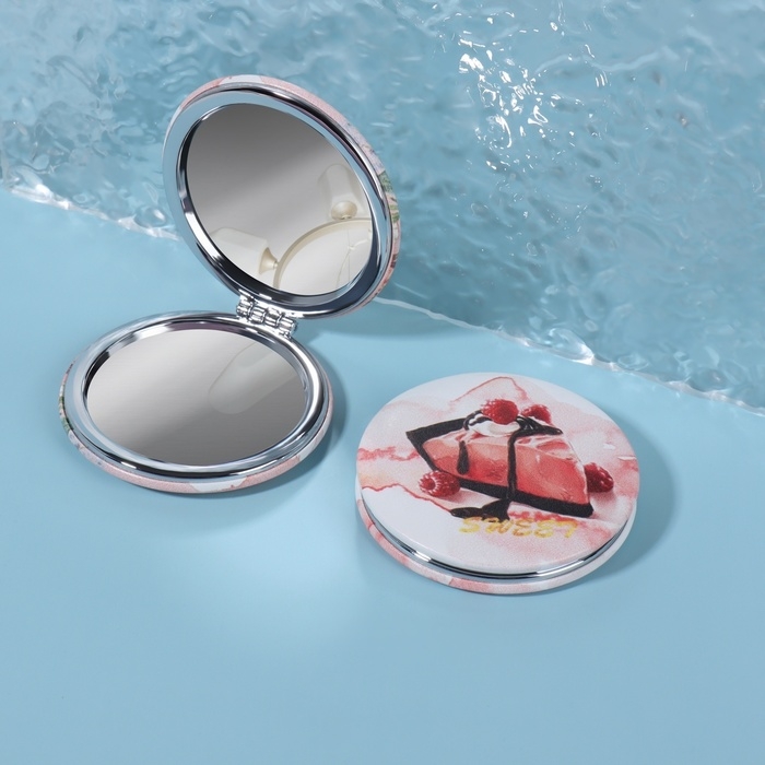 Зеркало складное «BEAUTY», с увеличением, d = 7 см, рисунок МИКС Зеркало складное «BEAUTY», с увеличением, d = 7 см, рисунок МИКС