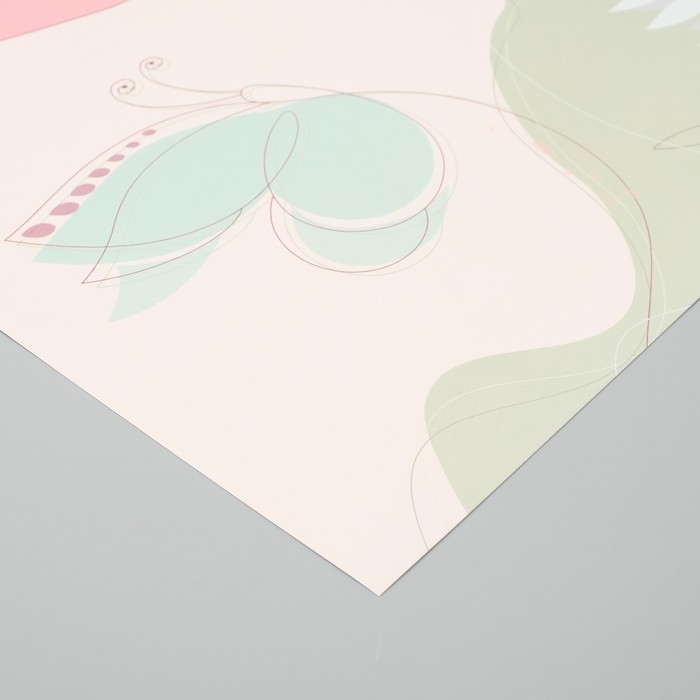 Бумага для скрапбукинга двусторонняя Бумага для скрапбукинга двусторонняя "Нежность весны" плотность 180 гр набор 5 шт 30,5х32 см 10718