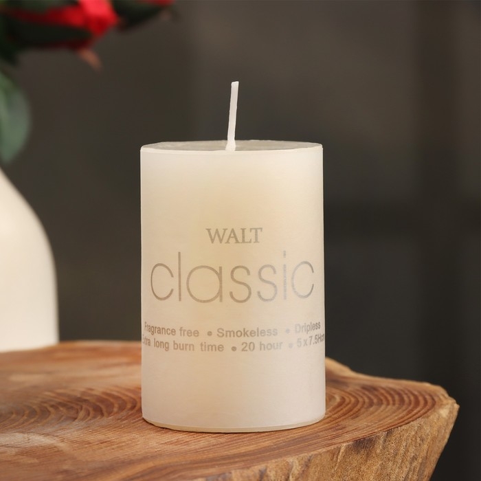 Свеча-цилиндр ароматическая Свеча-цилиндр ароматическая "Жасмин", 5х7,5 см