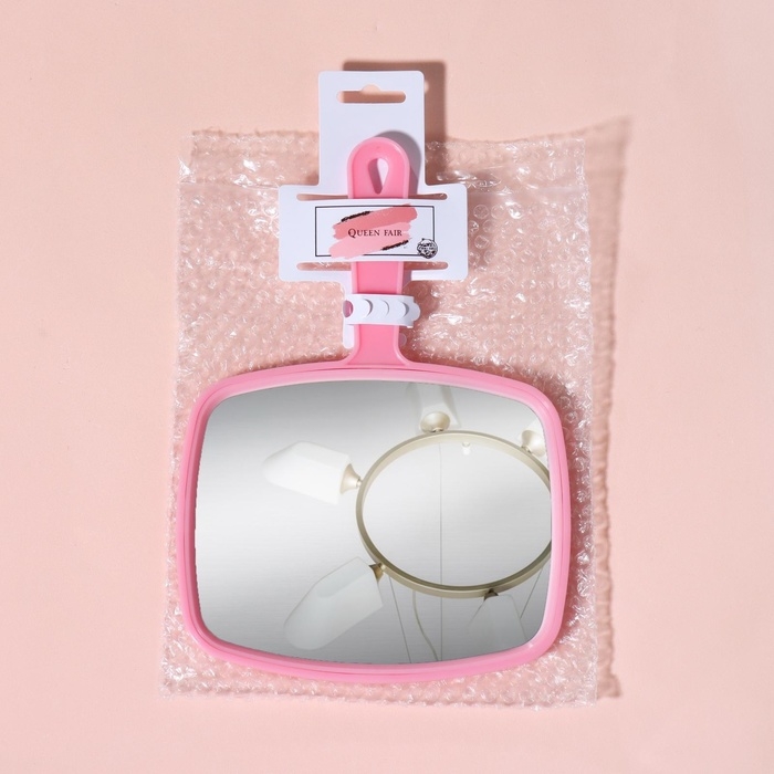 Зеркало с ручкой, зеркальная поверхность 12 × 15 см, цвет МИКС Зеркало с ручкой, зеркальная поверхность 12 × 15 см, цвет МИКС