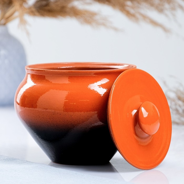 Горшок для жаркого  Горшок для жаркого "Классика" с светлой крышкой, 0,9л