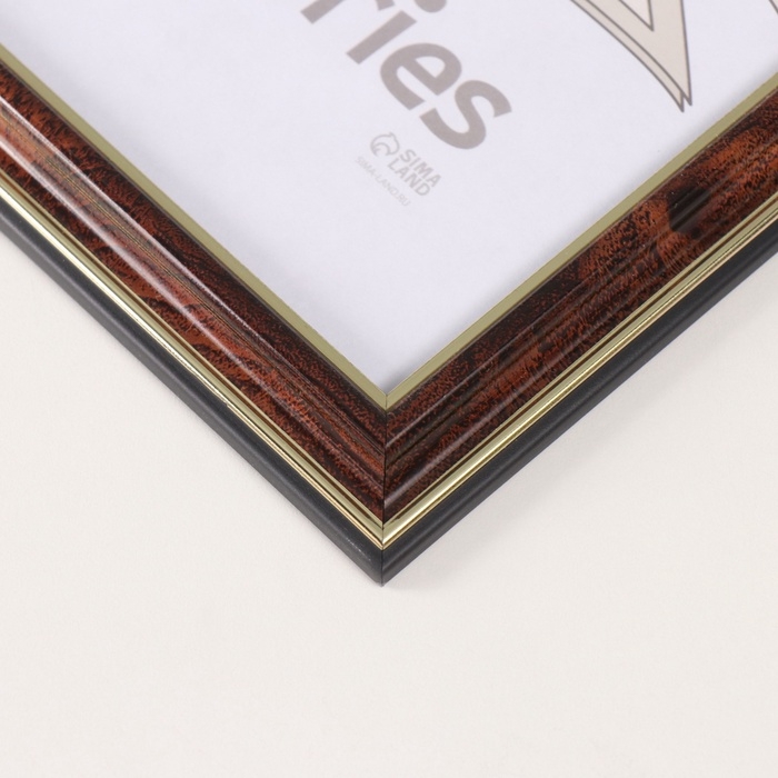 Фоторамка пластик Фоторамка пластик "Офис 2" 21х30 см, карельская берёза