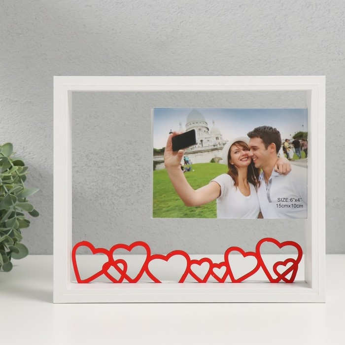 Фоторамка МДФ 10х15 см Фоторамка МДФ 10х15 см "История любви" 23,7х4х20 см