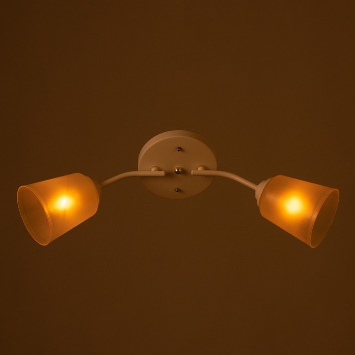 Люстра Люстра "Онлайн" (цилиндр) 2х15Вт Е27 МОДЕЛЬ: BR 00193 белый/прозрачный