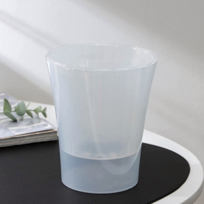 Кашпо для цветов со вставкой «Арте-Дея», 1,25 л, цвет дымчатый