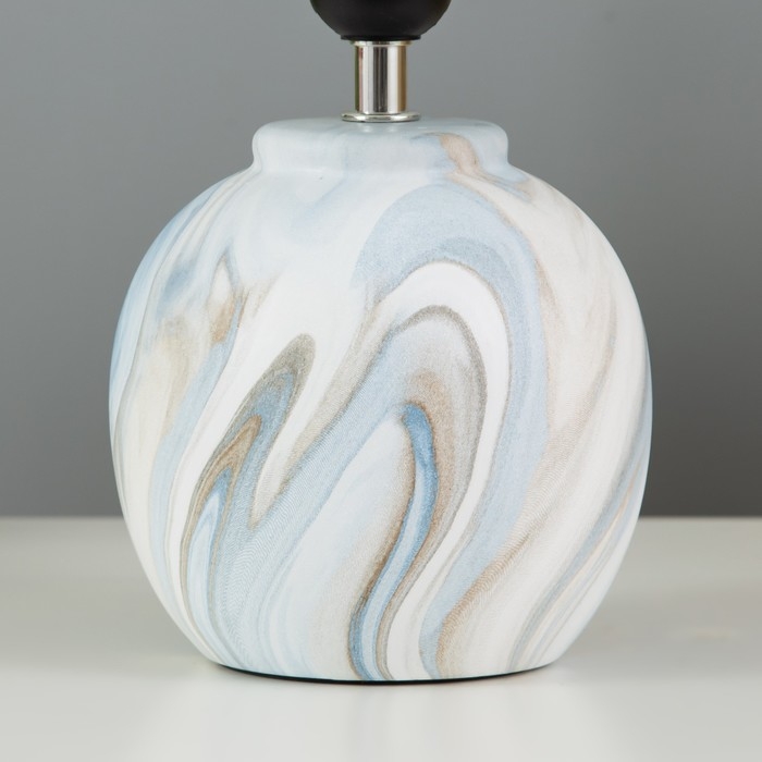 Настольная лампа Настольная лампа "Кристел" Е27 40Вт бело-голубой 22,5х22,5х32,5 см RISALUX