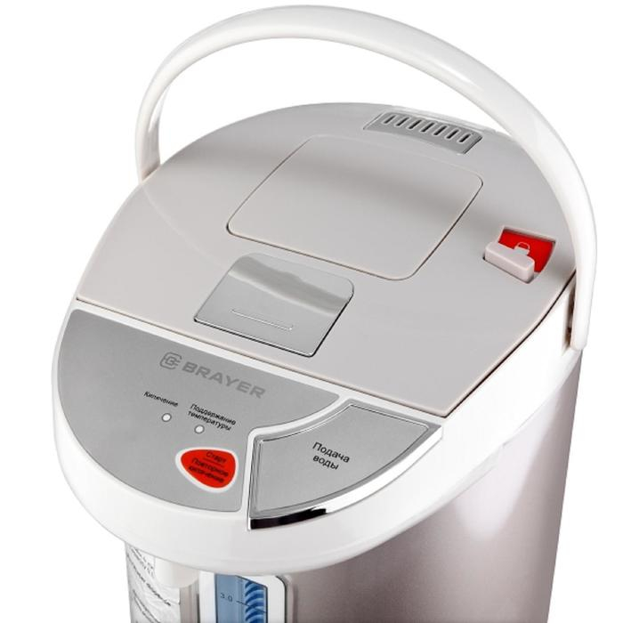 Термопот BRAYER BR1092, 900 Вт, 4 л, 3 способа подачи воды, поддержание t°, бежевый Термопот BRAYER BR1092, 900 Вт, 4 л, 3 способа подачи воды, поддержание t°, бежевый