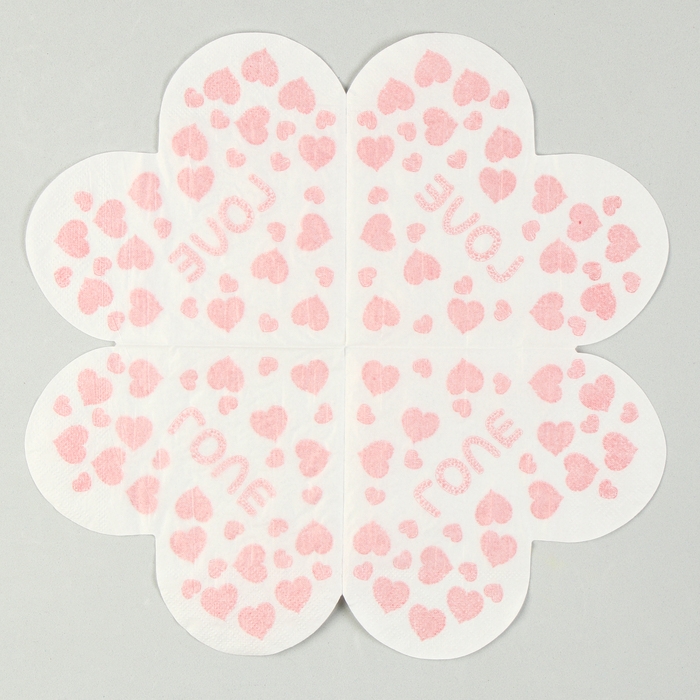 Салфетки бумажные «Любовь» 33х33 см, набор 20 шт. Салфетки бумажные «Любовь» 33х33 см, набор 20 шт.