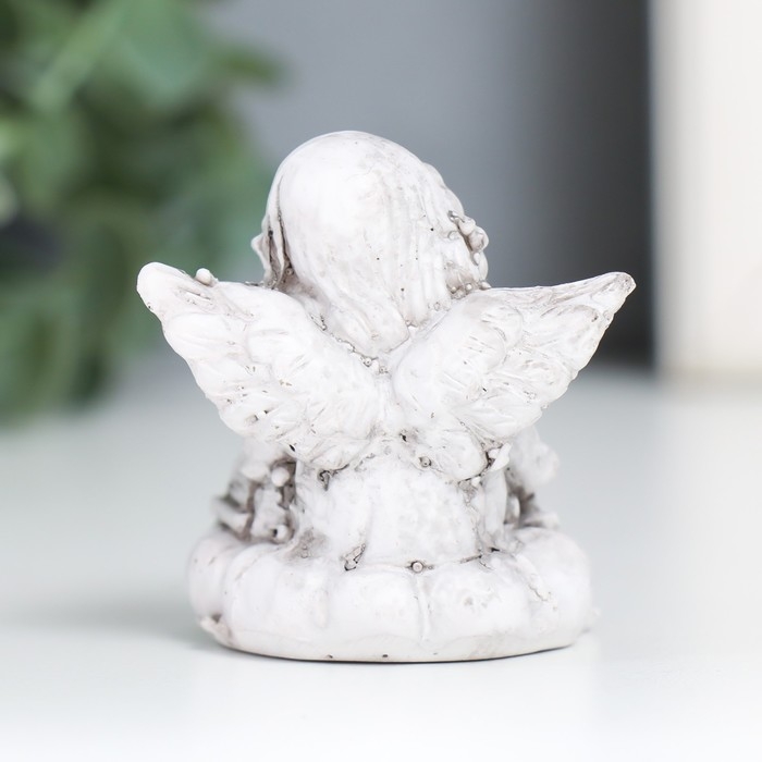 Сувенир полистоун Сувенир полистоун "Белоснежный ангел с книжкой на облаке" МИКС 5х4,5х5,4 см