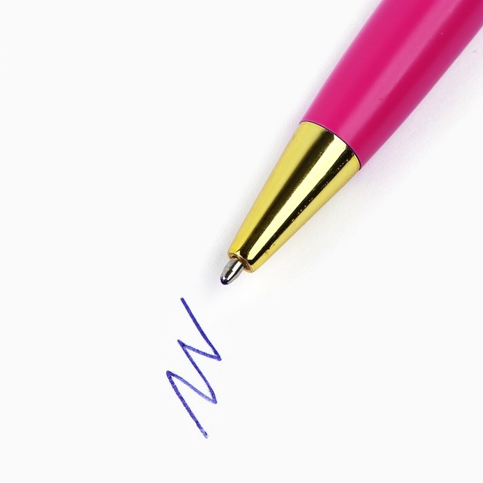 Ручка подарочная «С 8 марта», металл, синяя паста Ручка подарочная «С 8 марта», металл, синяя паста