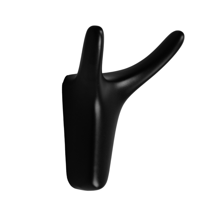 Крючок мебельный CAPPIO OX, двухрожковый, черный Крючок мебельный CAPPIO OX, двухрожковый, черный