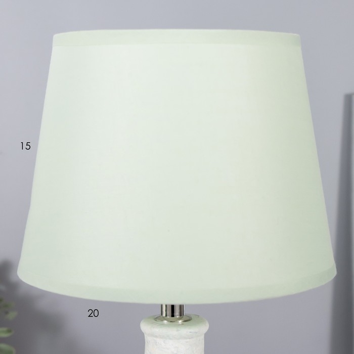 Настольная лампа Настольная лампа "Джалин" Е14 40Вт нежно-мятный 20х20х34 см RISALUX