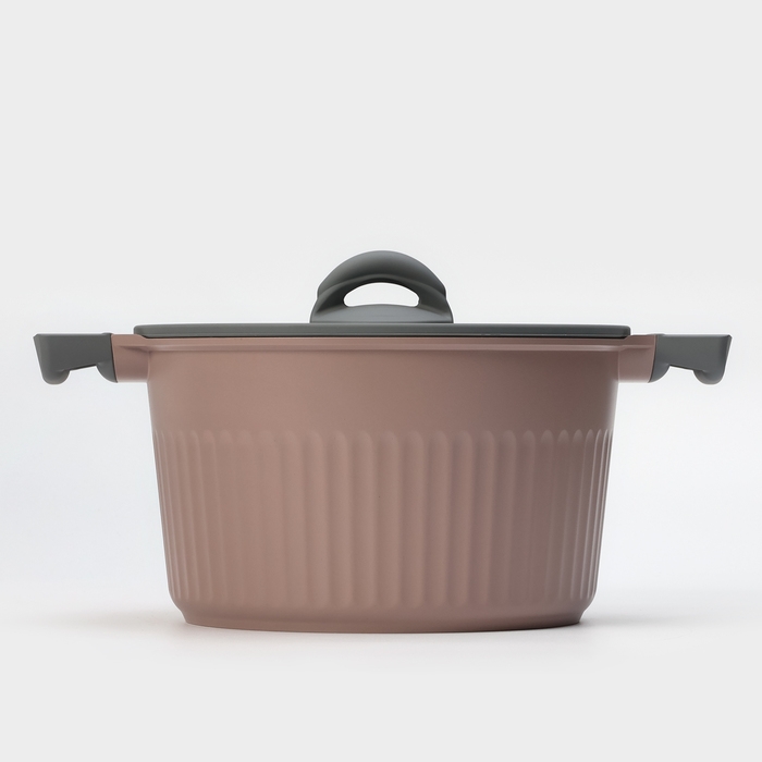 Кастрюля Stella, 5.2 л, d=25.5 см, h=14.5 см, стеклянная крышка Кастрюля Stella, 5.2 л, d=25.5 см, h=14.5 см, стеклянная крышка