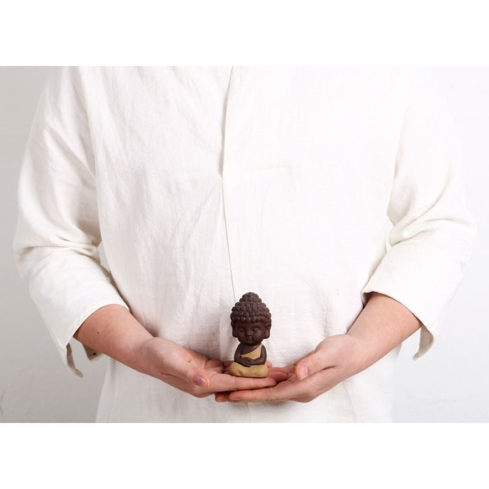 Фигурка Фигурка "Кудрявый Будда" 5х9см микс