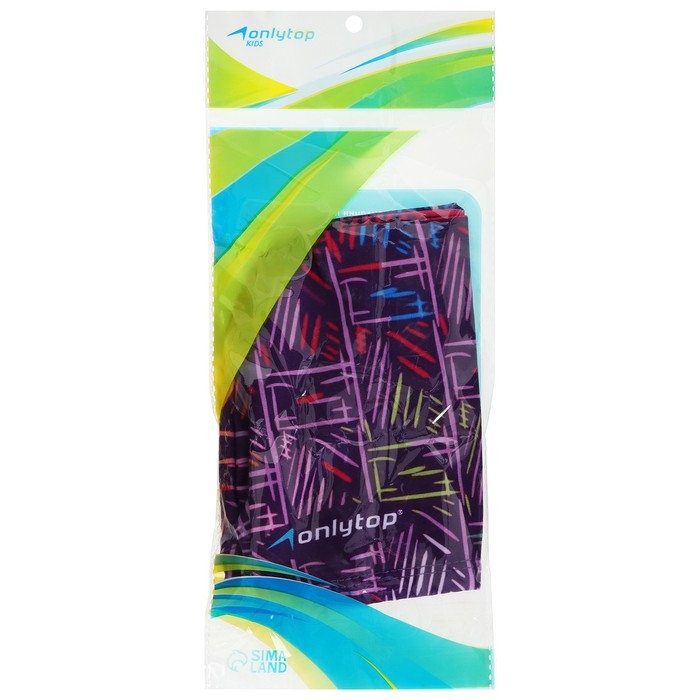 Шапочка для плавания детская ONLYTOP LINE, тканевая, обхват 46-50 см Шапочка для плавания детская ONLYTOP LINE, тканевая, обхват 46-50 см