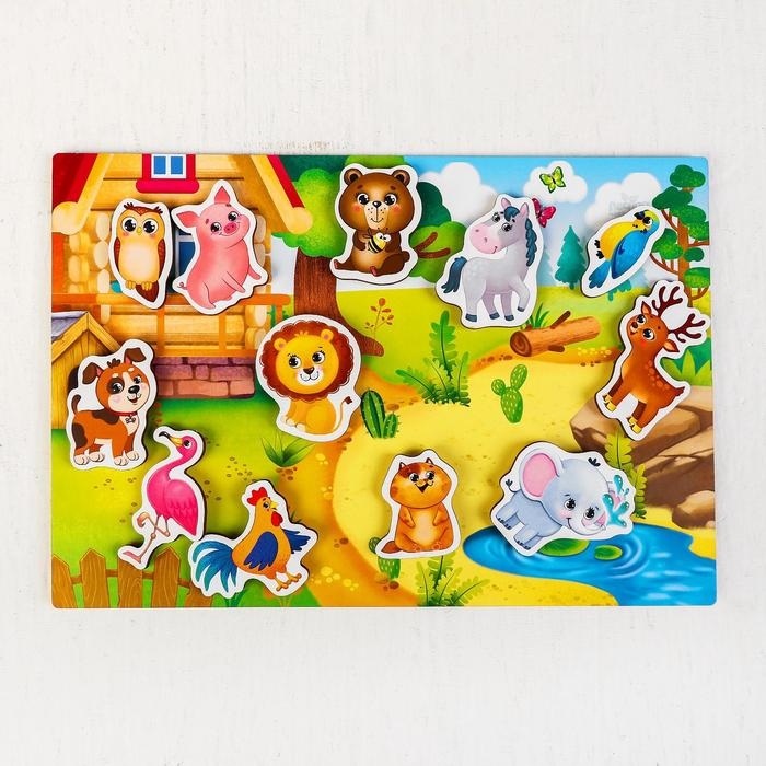Головоломка липучки «Кто где живёт» Головоломка липучки «Кто где живёт»