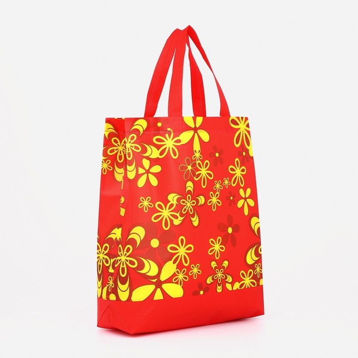 Сумка хозяйственная без застёжки, цвет красный Сумка хозяйственная без застёжки, цвет красный