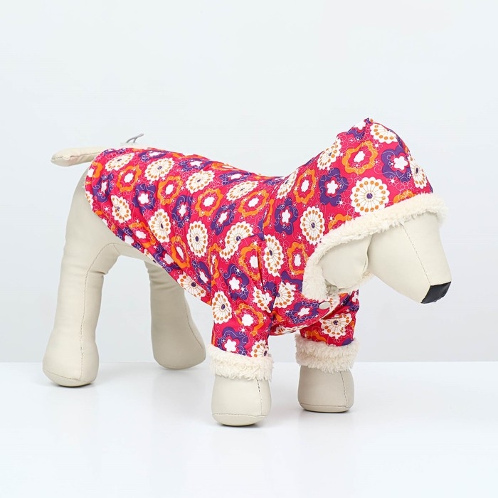 Куртка для животных, мембранная ткань + иск. мех, размер S Куртка для животных, мембранная ткань + иск. мех, размер S