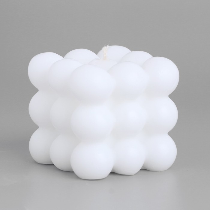 Свеча фигурная  Свеча фигурная "Бабл", аромат кокос, белая