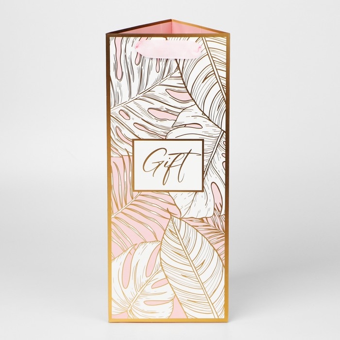 Пакет подарочный под бутылку, упаковка, «Подарочек», 13 х 32 х 11.3 см Пакет подарочный под бутылку, упаковка, «Подарочек», 13 х 32 х 11.3 см