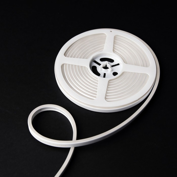 Гибкий неон General 6 × 12 мм, IP67, 5 м, SMD2835, 120 LED/м, 9,6 Вт/м, 12 В, свечение тёплое белое