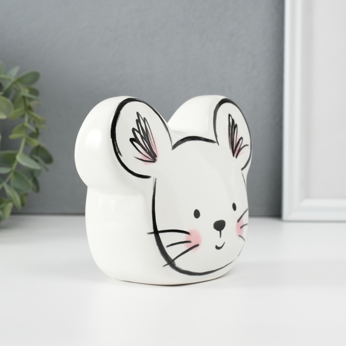 Копилка керамика  Копилка керамика "Милый мышонок" 8,9х14,8х11,8 см