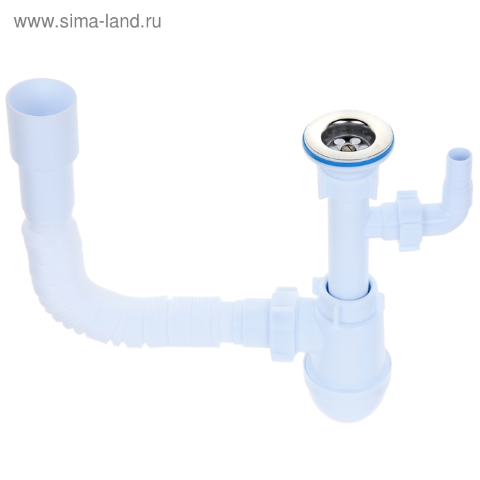 Комплект для раковины  Комплект для раковины "АНИ Пласт" C1315: сифон 1 1/4" , отвод стир. машины, гибкая труба