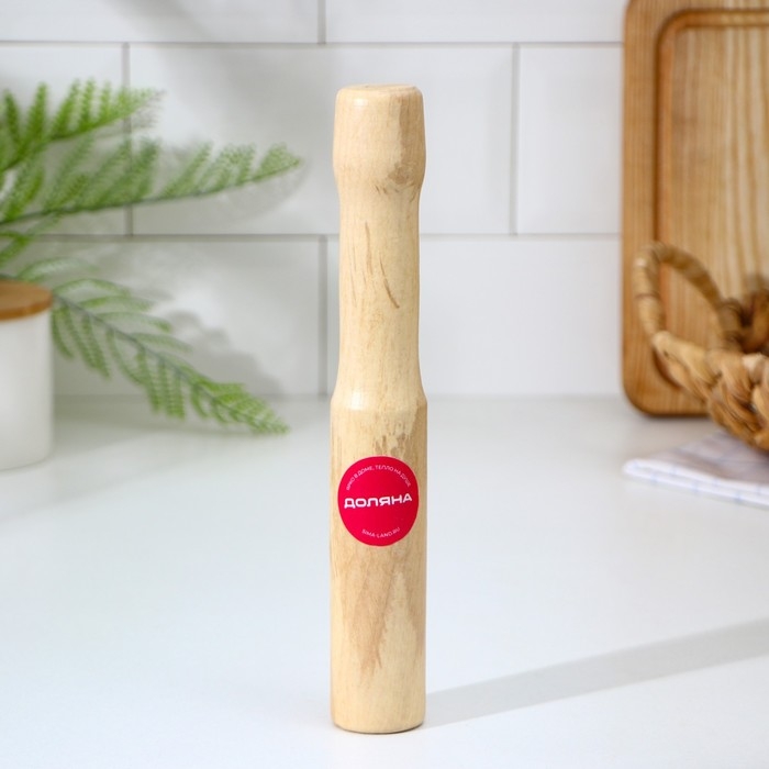 Толкушка «Картофелемялка», 24,5×4,5 см, диаметр рабочей части 3,5 см, бук Толкушка «Картофелемялка», 24,5×4,5 см, диаметр рабочей части 3,5 см, бук