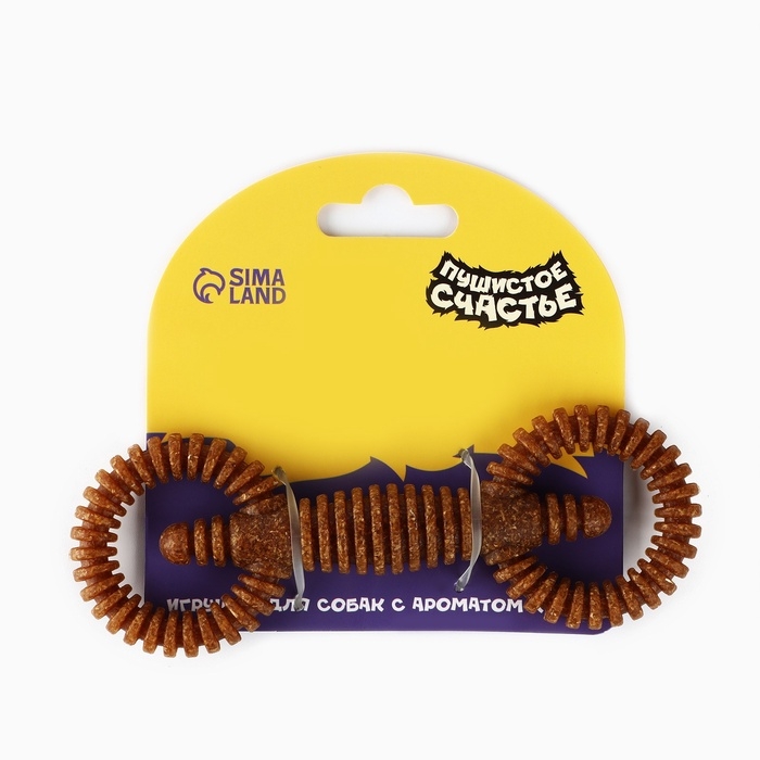 Игрушка для собак жевательная со ароматом корма «2 кольца», 16 х 5 см