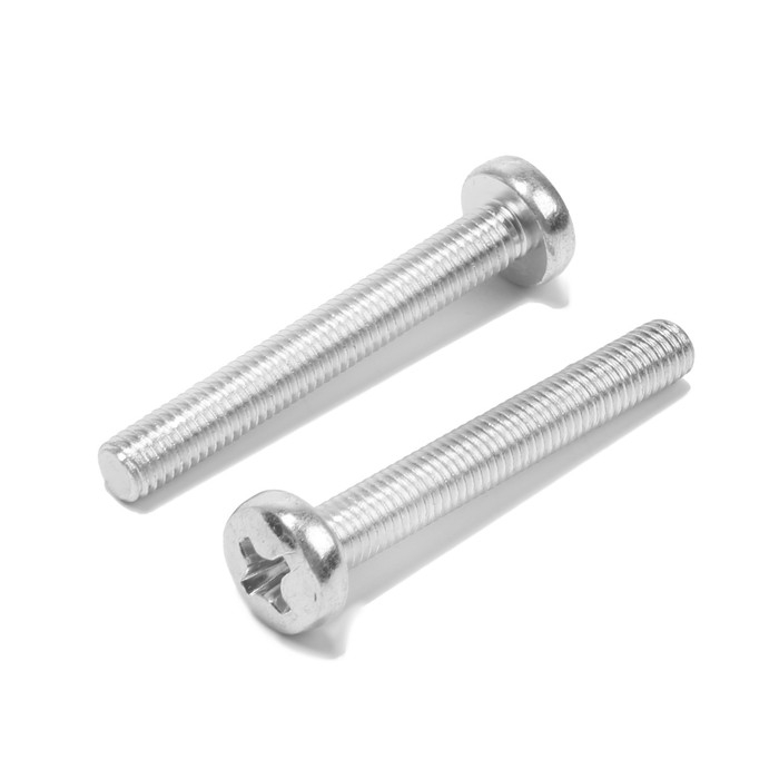 Винт ЛОМ, оцинкованный, DIN 7985, класс прочности 4.8, М8х60 мм, 100 шт Винт ЛОМ, оцинкованный, DIN 7985, класс прочности 4.8, М8х60 мм, 100 шт