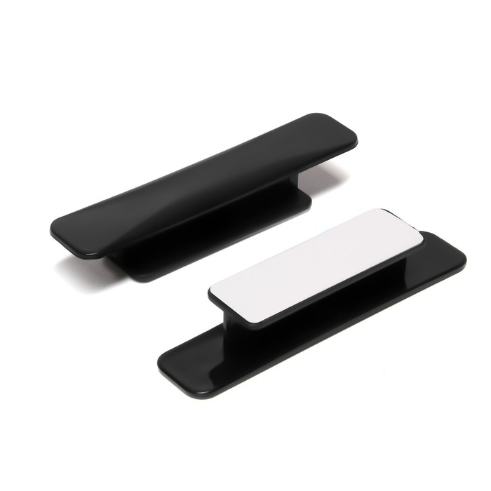 Ручка мебельная  самоклеющаяся CAPPIO, L=108 мм, пластик, цвет черный Ручка мебельная  самоклеющаяся CAPPIO, L=108 мм, пластик, цвет черный