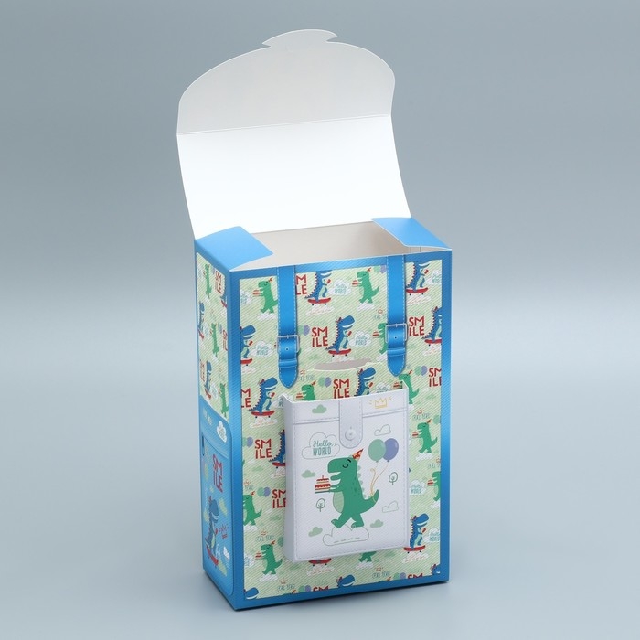 Коробка подарочная формовая, упаковка, «Динозаврик», 14 х 22 х 7 см Коробка подарочная формовая, упаковка, «Динозаврик», 14 х 22 х 7 см