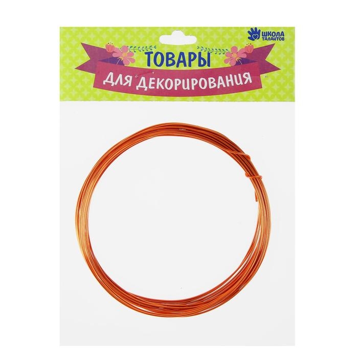Проволока алюминиевая для поделок и декорирования, 5 м, d=1 мм, цвет медный Проволока алюминиевая для поделок и декорирования, 5 м, d=1 мм, цвет медный