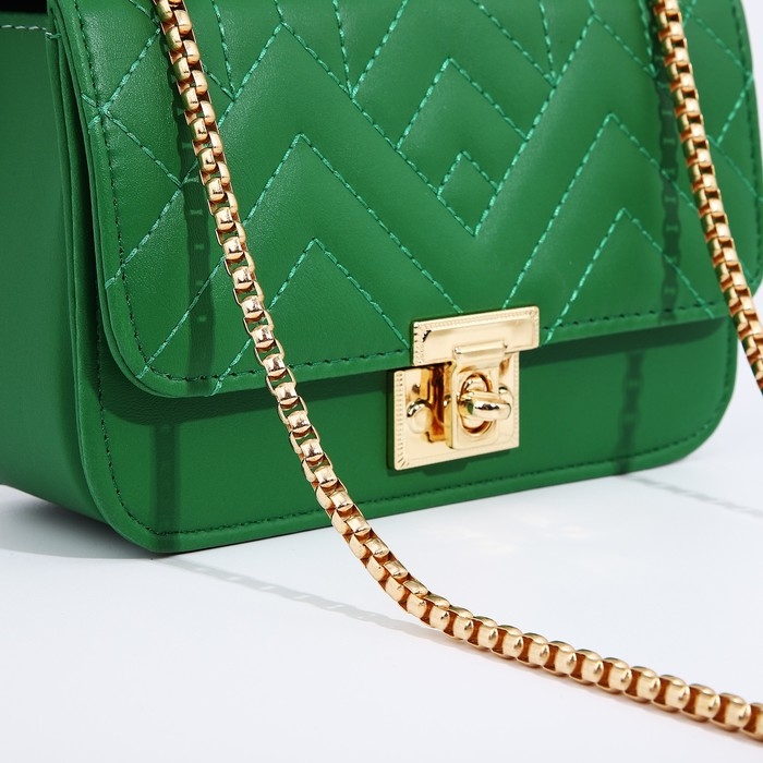 Сумка-мессенджер на клапане, цвет зелёный Сумка-мессенджер на клапане, цвет зелёный