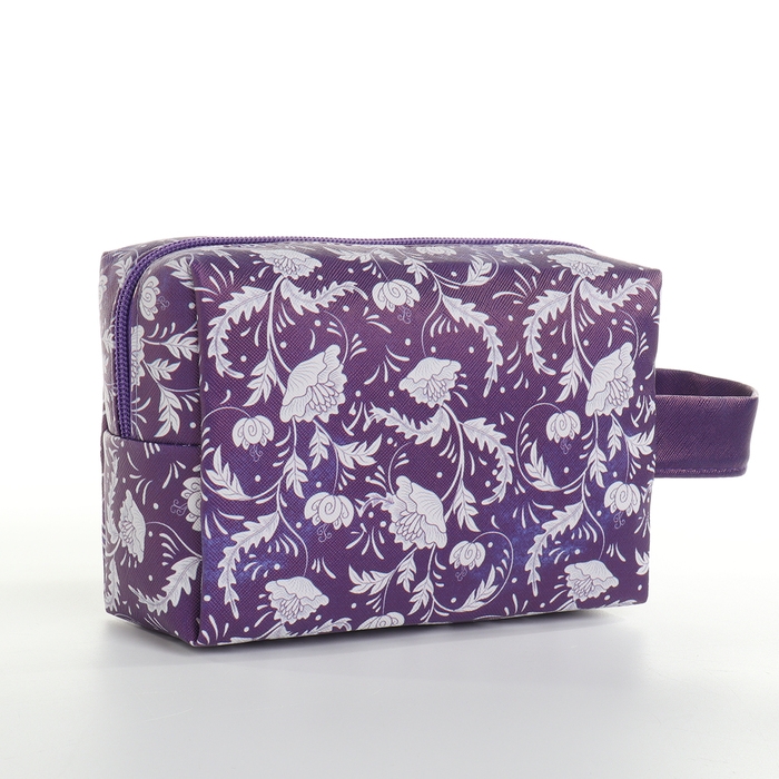 Косметичка на молнии, цвет фиолетовый Косметичка на молнии, цвет фиолетовый