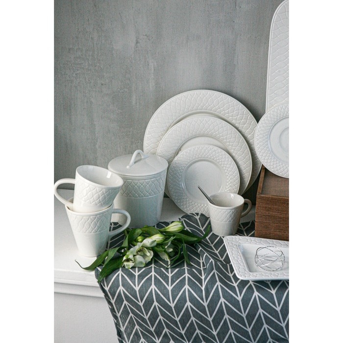 Чашка фарфоровая чайная Magistro Argos, 300 мл, цвет белый Чашка фарфоровая чайная Magistro Argos, 300 мл, цвет белый