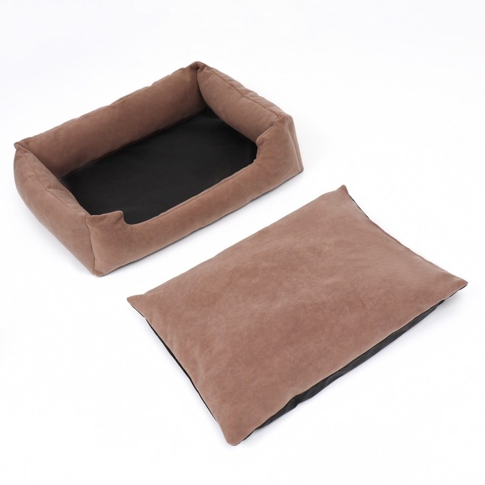 Лежанка-диван, 53 х 42 х 11 см, коричневая Лежанка-диван, 53 х 42 х 11 см, коричневая