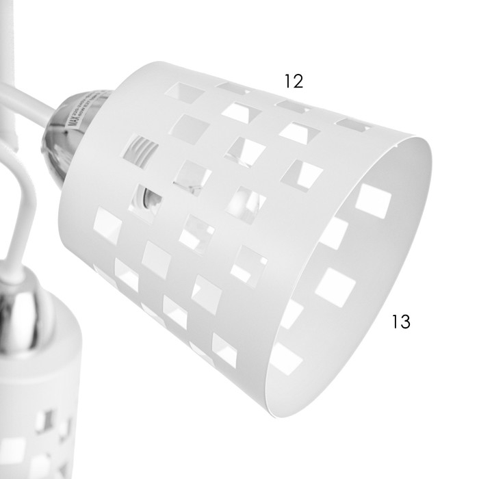 Люстра Люстра "Дана" 3х60Вт Е27 Белый 48х48х28см