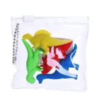 Набор ластиков фигурных &laquo;Динозавры&raquo;, 4 штуки, в пакете на зип-молнии, МИКС