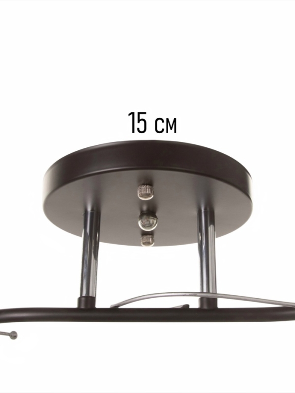 Люстра Люстра "Лайма" 2хЕ27 40Вт черно-хромовый 50х15х24 см