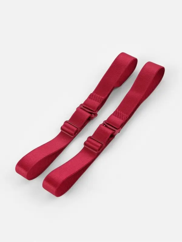 Лямки для бюстгальтера, текстильные, 1.5 см, 37 см, пара, бордовые Лямки для бюстгальтера, текстильные, 1.5 см, 37 см, пара, бордовые