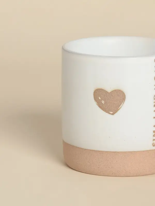 Кружка SL Home &laquo;Сердце&raquo;, 520 мл, 13.5&times;9.6&times;9.8 см, керамика, белая