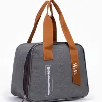 Термосумка на молнии 7 л, серая