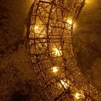 Светодиодная фигура &laquo;Венок&raquo;, 40&times;40&times;5 см, 30 LED, от батареек ААх3, свечение тёплое белое