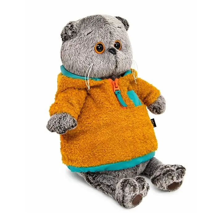 Мягкая игрушка "Кот Басик в анораке", 22 см Ks22-297