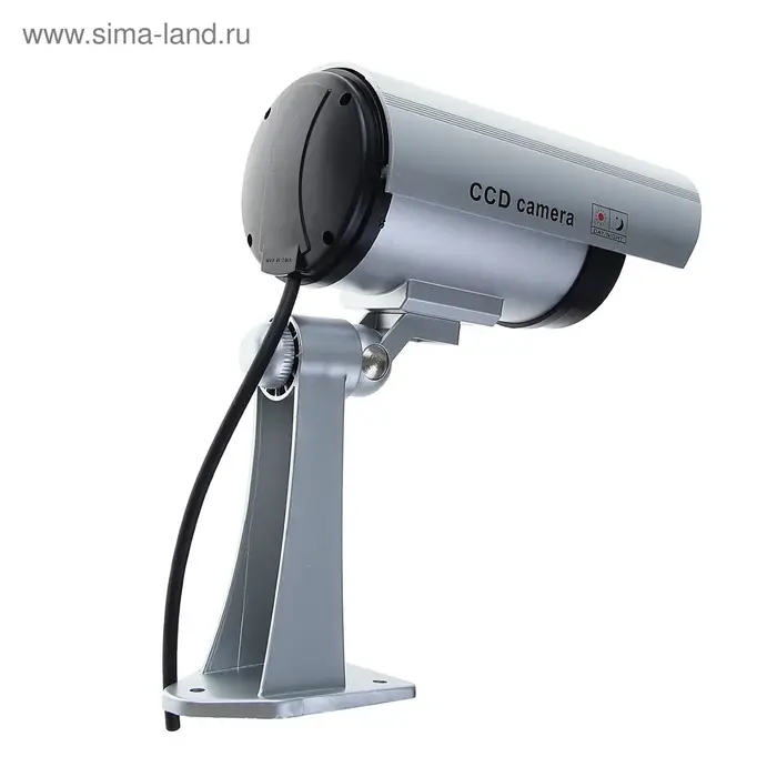 Муляж уличной видеокамеры Luazon VM-2, с индикатором, 2хАА (не в комплекте), серый