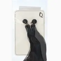 Серьги &laquo;Кисти&raquo;, гармония, чёрные, L кисти 8.5 см
