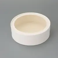 Набор круглых подарочных коробок с окном, завальцованные, белые, 8 шт., 18&times;6 см