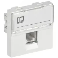 Розетка компьютерная RJ45 UTP категория 5e 2 модуля