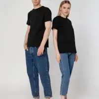 Футболка унисекс T-Bolka 160, черная, размер XXXL